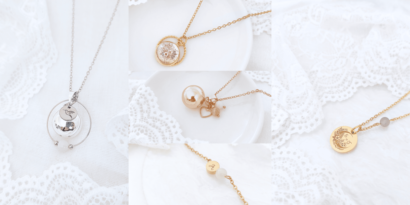bola de grossesse personnalisés pour future mamans et femme enceinte et bijoux gravés ou illustrés sur mesure pour les mamans.