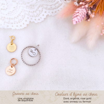 Charm gravé symbolique