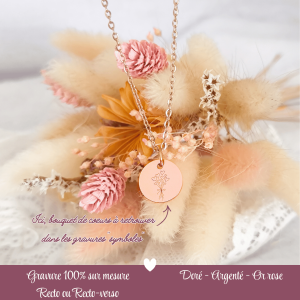 Collier gravé à personnaliser