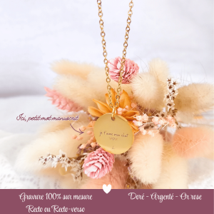 Collier gravé sur mesure