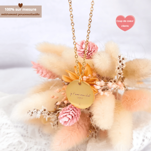 Collier gravé sur mesure